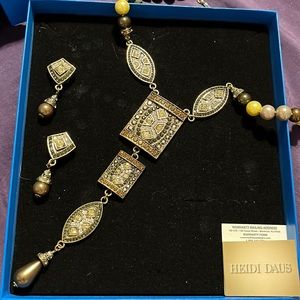NWT Heidi Daus Earrings and Necklace